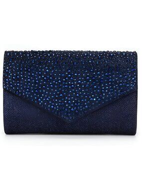 Women Evening Bag Clutch Rhinestone Envelope Party Handbag Bridal Prom Purse